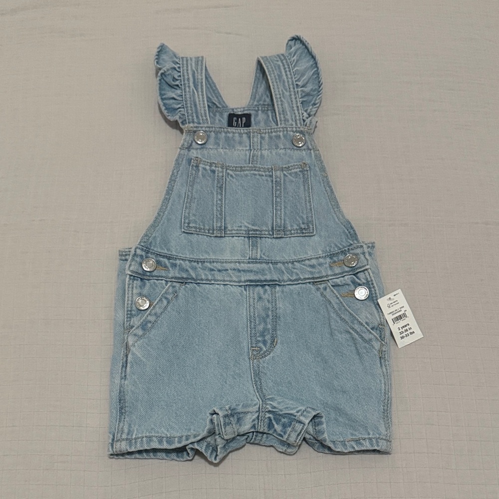babyGap Toddler Denim Shortalls | 2T | NWT